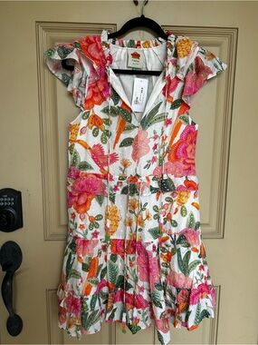Farm Rio NWT Macow Bloom Midi dress Size XS